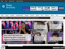 Tablet Screenshot of newsdeskdaily.com